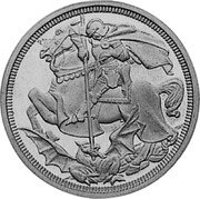 UK 1 Crown (George V) X# 95 coin reverse