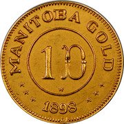 Canada 1 Dollar Manitoba 1898 X# 12 MANITOBA GOLD 1 D W 1898 coin reverse Canada 1 Dollar Manitoba 1898 X# 12 MANITOBA GOLD 1 D W 1898 coin reverse