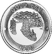 UK ECU Tower Bridge 1993 Proof X# 21 GOLD ECU 1993 coin reverse UK ECU Tower Bridge 1993 Proof X# 21 GOLD ECU 1993 coin reverse