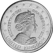 UK 1 (Elizabeth II - Euro pattern) X# Pn25 UNITED KINGDOM ELIZABETH II DEI GRA REGINA 2006 coin obverse UK 1 (Elizabeth II - Euro pattern) X# Pn25 UNITED KINGDOM ELIZABETH II DEI GRA REGINA 2006 coin obverse