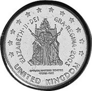 UK 1 Сent (Elizabeth II -Cent pattern) X# Pn10 UNITED KINGDOM ELIZABETH II DEI GRA REGINA 2003 coin obverse UK 1 Сent (Elizabeth II -Cent pattern) X# Pn10 UNITED KINGDOM ELIZABETH II DEI GRA REGINA 2003 coin obverse