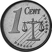 UK 1 Euro Cent (Elizabeth II - pattern) X# Pn1 1 CENT coin reverse UK 1 Euro Cent (Elizabeth II - pattern) X# Pn1 1 CENT coin reverse