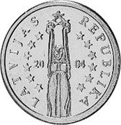 Latvia 1 Euro cent (Probe) X# Pn1 LATVIJAS REPUBLIKA 20 04 coin obverse Latvia 1 Euro cent (Probe) X# Pn1 LATVIJAS REPUBLIKA 20 04 coin obverse