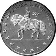 Slovenia 1 Euro cent (Probe) X# Pn1 REPUBLIKA SLOVENIJA 2004 coin obverse Slovenia 1 Euro cent (Probe) X# Pn1 REPUBLIKA SLOVENIJA 2004 coin obverse