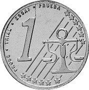 UK 1 Euro cent (Probe) X# Pn19 PROBE TRIAL ESSAI PAUEBA 1 coin reverse UK 1 Euro cent (Probe) X# Pn19 PROBE TRIAL ESSAI PAUEBA 1 coin reverse