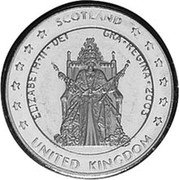 UK 1 Euro (Elizabeth II - pattern) X# Pn16 UNITED KINGDOM ELIZABETH II DEI GRA REGINA 2003 coin obverse