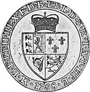 UK 1 Guinea (George III) KM# Pn64 M B F ET H REX F D B ET L D S R I A T ET E 1798 coin reverse UK 1 Guinea (George III) KM# Pn64 M B F ET H REX F D B ET L D S R I A T ET E 1798 coin reverse