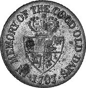 UK 1 Guinea (George III) X# Tn11 IN MEMORY OF THE GOOD OLD DAYS 1797 coin reverse UK 1 Guinea (George III) X# Tn11 IN MEMORY OF THE GOOD OLD DAYS 1797 coin reverse