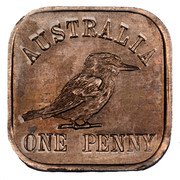 Australia One Penny Georg V- Pattern 1921 KM# Pn20b AUSTRALIA ONE PENNY coin reverse