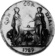 Ireland 1 Penny (George III- Pattern) KM# Pn30 CON COR DIA 1789 coin reverse Ireland 1 Penny (George III- Pattern) KM# Pn30 CON COR DIA 1789 coin reverse