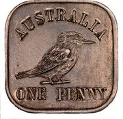 Australia One Penny Kookaburra Pattern 1921 KM# Pn20a AUSTRALIA ONE PENNY coin reverse