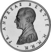 Malta 1 Scvdo (Andrew Bertie) X# 188 FR ANDREAS BERTIE M M H H coin obverse Malta 1 Scvdo (Andrew Bertie) X# 188 FR ANDREAS BERTIE M M H H coin obverse