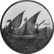 Malta 1 Scvdo (Andrew Bertie) X# 188 1 SCVDO 1997 coin reverse Malta 1 Scvdo (Andrew Bertie) X# 188 1 SCVDO 1997 coin reverse
