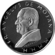 Malta 1 Scvdo (Angelo de Mojano) X# 110 FR ANGELVS DE MOJANA M M H H coin obverse