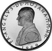 Malta 1 Scvdo (Angelo de Mojano) X# 31 FR ANGELVS DE MOJANA M M H H 1969 coin obverse Malta 1 Scvdo (Angelo de Mojano) X# 31 FR ANGELVS DE MOJANA M M H H 1969 coin obverse
