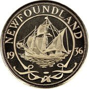 Canada 1 Sovereign (Edward VII) X# 2 NEWFOUNDLAND 1936 coin reverse Canada 1 Sovereign (Edward VII) X# 2 NEWFOUNDLAND 1936 coin reverse