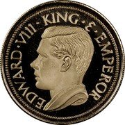UK 1 Sovereign (Edward VIII) X# M6 EDWARD VIII KING E EMPEROR coin obverse UK 1 Sovereign (Edward VIII) X# M6 EDWARD VIII KING E EMPEROR coin obverse
