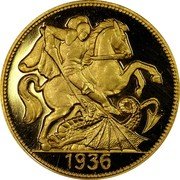 UK 1 Sovereign (Edward VIII) X# M8 1936 coin reverse UK 1 Sovereign (Edward VIII) X# M8 1936 coin reverse