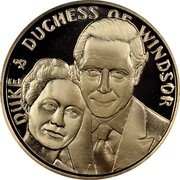 Canada 1 Sovereign Duke and Duchess 1936 Proof X# 6 DUKE & DUCHESS OF WINDSOR coin reverse Canada 1 Sovereign Duke and Duchess 1936 Proof X# 6 DUKE & DUCHESS OF WINDSOR coin reverse