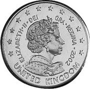 UK 10 Cents (Elizabeth II - pattern) X# Pn4 UNITED KINGDOM ELIZABETH II DEI GRA REGINA 2002 coin obverse UK 10 Cents (Elizabeth II - pattern) X# Pn4 UNITED KINGDOM ELIZABETH II DEI GRA REGINA 2002 coin obverse