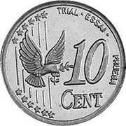 UK 10 Cents (Elizabeth II - pattern) X# Pn4 TRIAL ESSAI PRUEBA 10 CENT coin reverse UK 10 Cents (Elizabeth II - pattern) X# Pn4 TRIAL ESSAI PRUEBA 10 CENT coin reverse