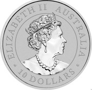 Australia 10 Dollars Australian Wedge-tailed Eagle 2021 P ELIZABETH II AUSTRALIA 10 DOLLARS JM coin obverse Australia 10 Dollars Australian Wedge-tailed Eagle 2021 P ELIZABETH II AUSTRALIA 10 DOLLARS JM coin obverse