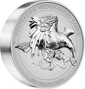 Australia 10 Dollars Australian Wedge-tailed Eagle 2021 P AUSTRALIAN WEDGE-TAILED EAGLE 2021 1OZ 9999 SILVER P coin reverse Australia 10 Dollars Australian Wedge-tailed Eagle 2021 P AUSTRALIAN WEDGE-TAILED EAGLE 2021 1OZ 9999 SILVER P coin reverse