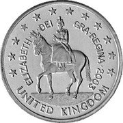 UK 10 Cent (Elizabeth II - pattern) X# Pn13 UNITED KINGDOM ELIZABETH II DEI GRA REGINA 2003 coin obverse