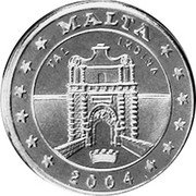 Malta 10 Euro Cent (Pattern) X# Pn4 MALTA 2004 TAL IMDINA coin obverse Malta 10 Euro Cent (Pattern) X# Pn4 MALTA 2004 TAL IMDINA coin obverse
