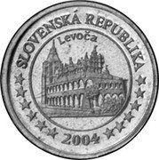 Slovakia 10 Euro Cent (Pattern) X# Pn4 SLOVENSKÁ REPUBLIKA LEVOČA 2004 coin obverse Slovakia 10 Euro Cent (Pattern) X# Pn4 SLOVENSKÁ REPUBLIKA LEVOČA 2004 coin obverse