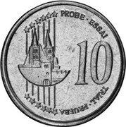 Slovakia 10 Euro Cent (Pattern) X# Pn4 PROBE ESSAI TRIAL PRUEBA 10 coin reverse Slovakia 10 Euro Cent (Pattern) X# Pn4 PROBE ESSAI TRIAL PRUEBA 10 coin reverse