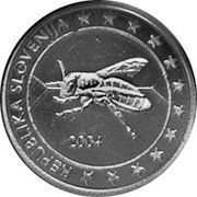 Slovenia 10 Euro Cent (Pattern) X# Pn4 REPUBLIKA SLOVENIJA 2004 coin obverse Slovenia 10 Euro Cent (Pattern) X# Pn4 REPUBLIKA SLOVENIJA 2004 coin obverse