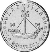 Latvia 10 Euro Cent (trial - pattern) X# Pn4 LATVIJAS REPUBLIKA 2004 coin obverse Latvia 10 Euro Cent (trial - pattern) X# Pn4 LATVIJAS REPUBLIKA 2004 coin obverse