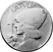 Latvia 10 Gulden X# 1 First Republic (1918-1939) LATVIJA coin obverse Latvia 10 Gulden X# 1 First Republic (1918-1939) LATVIJA coin obverse