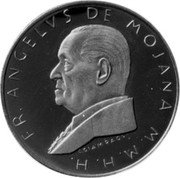 Malta 10 Scudo (Angelo de Mojano) X# A107 FR ANGELVS DE MOJANA M M H H coin obverse