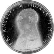 Malta 10 Scudo (Angelo de Mojano) X# 95 FR ANGELVS DE MOJANA M M H H coin obverse