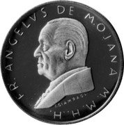 Malta 10 Scvdi (Angelo de Mojano) X# 112 FR ANGELVS DE MOJANA M M H H coin obverse