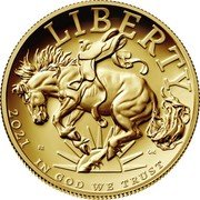 USA $100 Liberty 2021 W LIBERTY 2021 IN GOD WE TRUST BZ CAC coin obverse USA $100 Liberty 2021 W LIBERTY 2021 IN GOD WE TRUST BZ CAC coin obverse