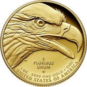 USA $100 Liberty 2021 W E PLURIBUS UNUM W 1 OZ. 9999 FINE GOLD $100 UNITED STATES OF AMERICA PH coin reverse USA $100 Liberty 2021 W E PLURIBUS UNUM W 1 OZ. 9999 FINE GOLD $100 UNITED STATES OF AMERICA PH coin reverse