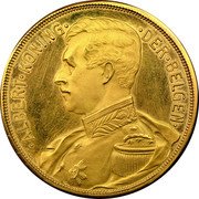 Belgium 100 Francs (Albert I - Pattern) KM# Pn186 ALBERT KONING DER BELGEN coin obverse Belgium 100 Francs (Albert I - Pattern) KM# Pn186 ALBERT KONING DER BELGEN coin obverse