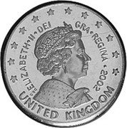 UK 2 Cent (Elizabeth II - pattern) X# Pn2 UNITED KINGDOM ELIZABETH II DEI GRA REGINA 2002 coin obverse