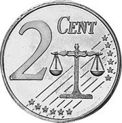 UK 2 Cent (Elizabeth II - pattern) X# Pn2a 2 CENT coin reverse