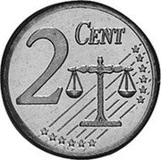 UK 2 Cent (Elizabeth II - pattern) X# Pn2 2 CENT coin reverse