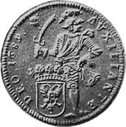 Netherlands 2 Daalders 1688 KM# 31 Gelderland - Nijmegen City Standard Coinage AVXILIANTE DEO 1689 coin reverse Netherlands 2 Daalders 1688 KM# 31 Gelderland - Nijmegen City Standard Coinage AVXILIANTE DEO 1689 coin reverse