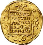 Netherlands 2 Ducats 1612 No mintmark KM# 31 Friesland Province Trade Coinage MO: ORDI PROVIN FOEDER BELG: AD LEG. IMP coin reverse Netherlands 2 Ducats 1612 No mintmark KM# 31 Friesland Province Trade Coinage MO: ORDI PROVIN FOEDER BELG: AD LEG. IMP coin reverse