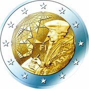 Finland 2 Euro (35th Anniversary of the Erasmus Programme) 35 FI JJ 1987-2022 ERASMUS OHJELMA PROGRAMMET coin obverse Finland 2 Euro (35th Anniversary of the Erasmus Programme) 35 FI JJ 1987-2022 ERASMUS OHJELMA PROGRAMMET coin obverse