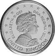 UK 2 Euro Cent (Elizabeth II - pattern) X# Pn20 UNITED KINGDOM ELIZABETH II DEI GRA REGINA 2006 coin obverse