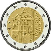 Slovakia 2 Euro (The engine) PV SLOVENSKO 1722 2022 coin obverse Slovakia 2 Euro (The engine) PV SLOVENSKO 1722 2022 coin obverse
