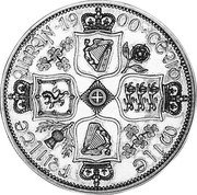 Ireland 2 Florin Victoria 1900 Proof X# 5 coin reverse