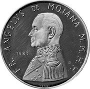 Malta 2 Scudo (Angelo de Mojano) X# 99 FR ANGELVS DE MOJANA M M H H 1983 coin obverse Malta 2 Scudo (Angelo de Mojano) X# 99 FR ANGELVS DE MOJANA M M H H 1983 coin obverse
